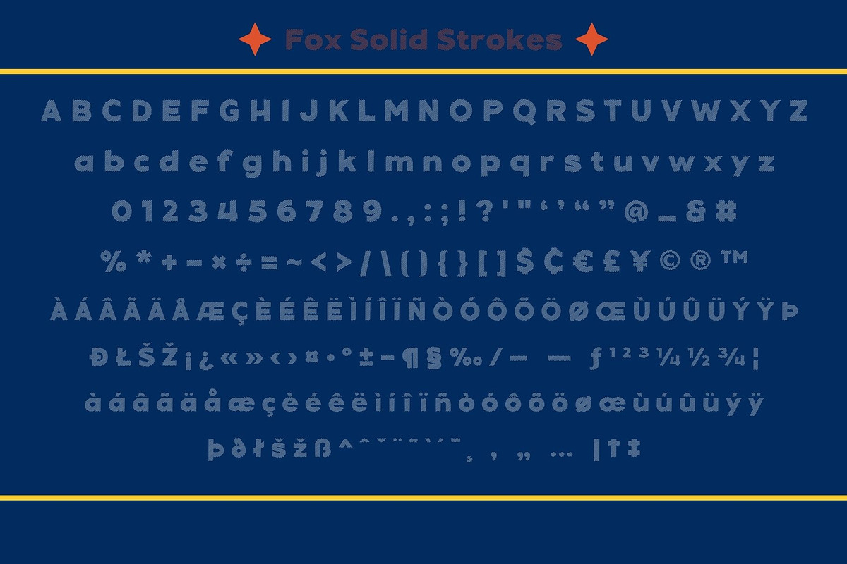 Fox Solid: 4 Font Style, a Symbol Font by Fox7 By Rattana (Photo 9 of 12)