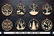 Christmas Ornament Mega Bundle SVG, a Graphic by NGISED (Thumbnail 5 of 9)