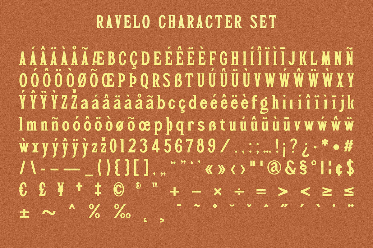 Ravelo - Retro Serif Font, a Serif Font by Almeera Std (Photo 4 of 4)