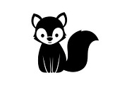 Cute Forest Animal Silhouette Bundle, an Illustration by Creativeshirt (Thumbnail 25 of 54)