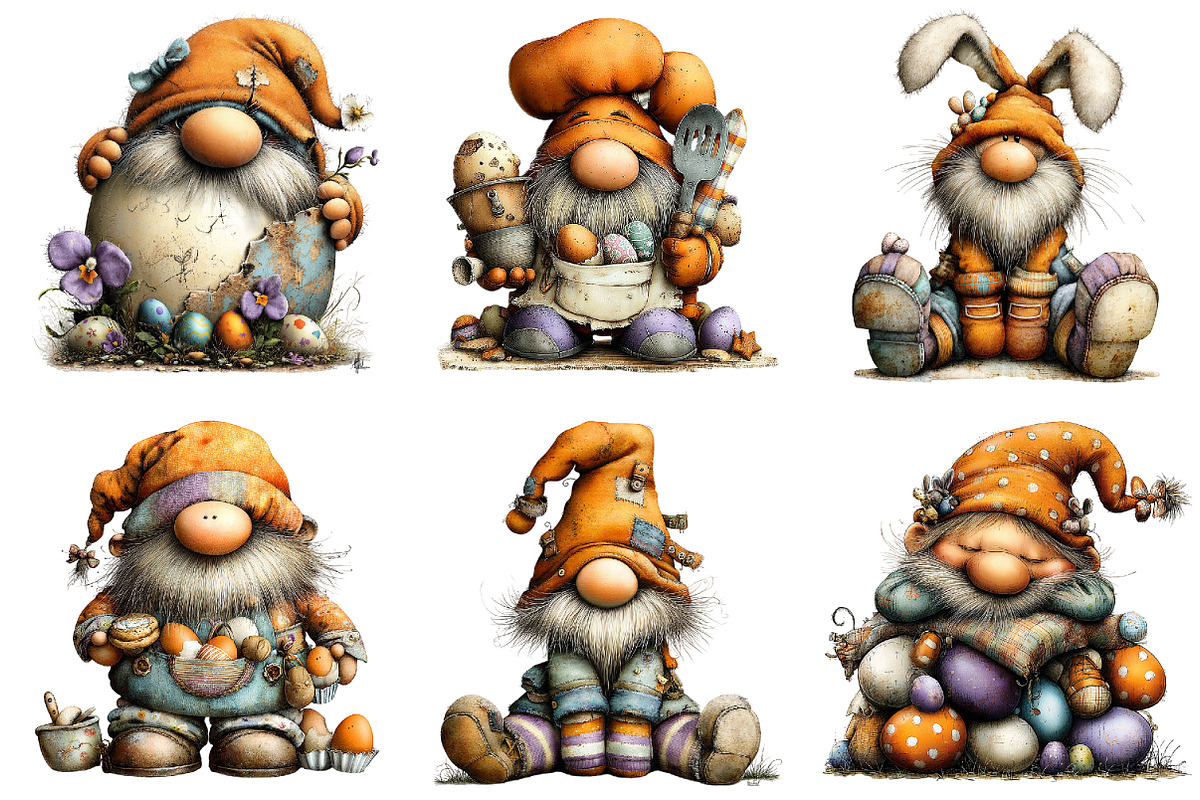 Easter Gnome Clipart, an Illustration by Design Market (Photo 3 of 4)