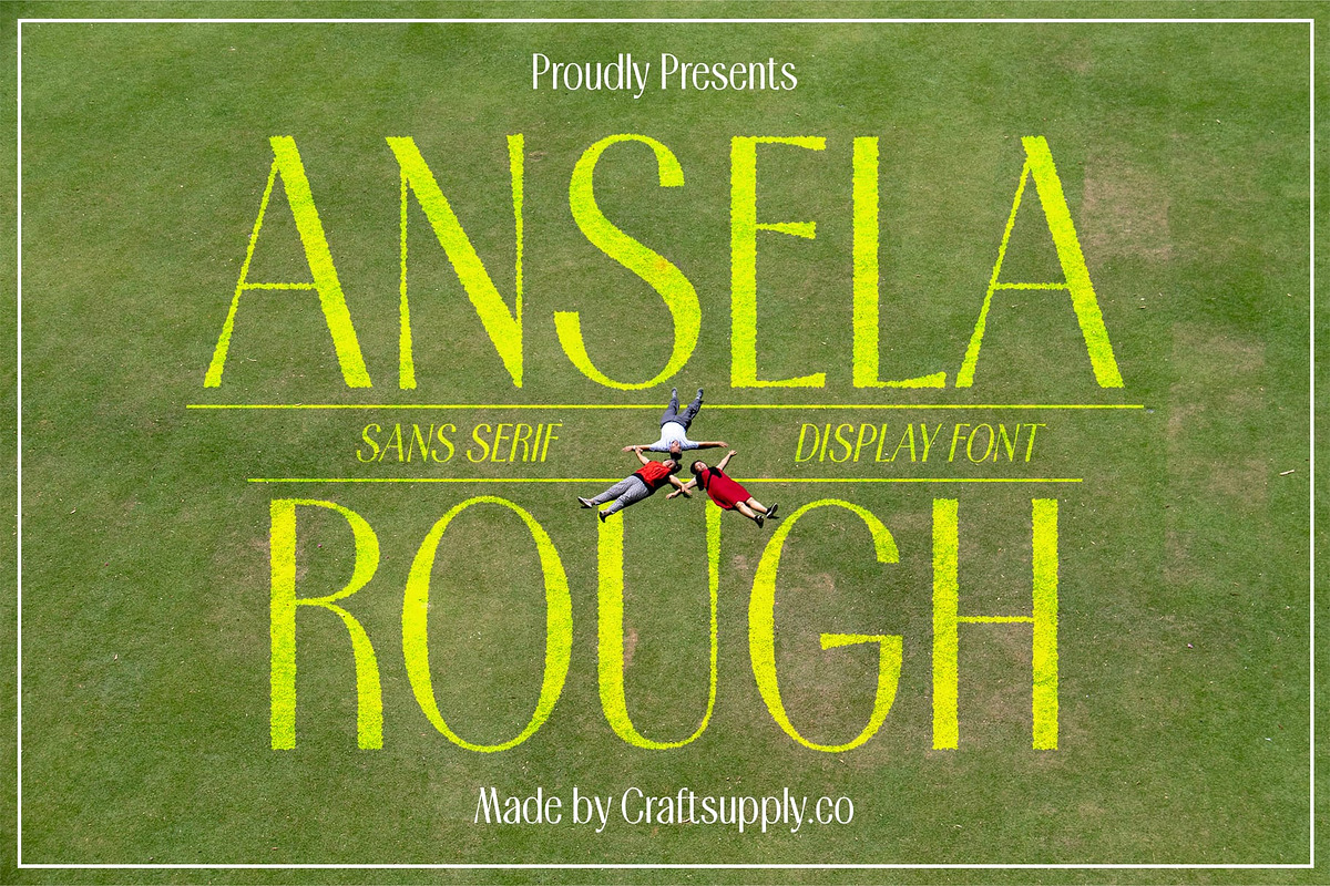 Ansela Rough, a Sans Serif Font by Craft Supply Co. (Photo 1 of 8)
