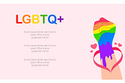 LGBT background vector, a Seasonal Illustration by foxndeer (Thumbnail 2 of 4)