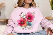 Whimsical Spring Flowers Clipart, an Illustration by Canvas Craft (Thumbnail 4 of 7)