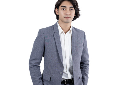 Portrait of businessman on white bac, a Person Photo by Tzido Gallery