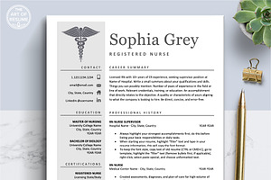 RN Nurse Resume CV Template Design, a Resume Template by The Art of Resume