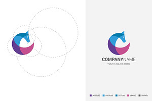 Modern Geometric Horse Logo Design, a Branding & Logo Template by rpdesignstudio