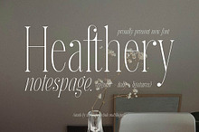 Heafthery Notespage Serif Font