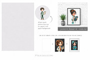 Cute Doctors Medical Clipart, a Seasonal Illustration by CreationArt (Thumbnail 4 of 9)