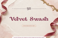 Velvet Swash Retro Swash Serif Font