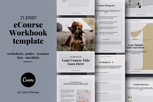 ECourse Workbook Canva Template