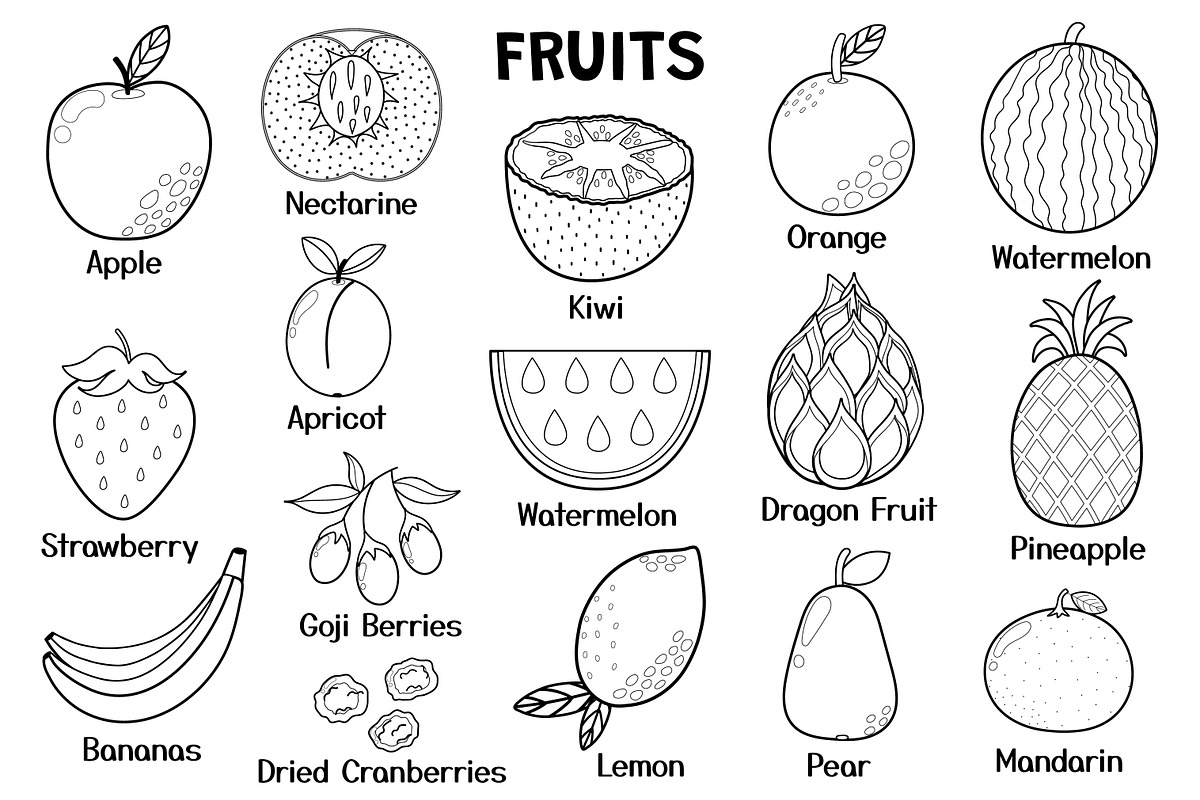 Fruits and Vegetables Clipart Bundle, an Object Graphic by Gulnara Sabirova (Photo 28 of 35)