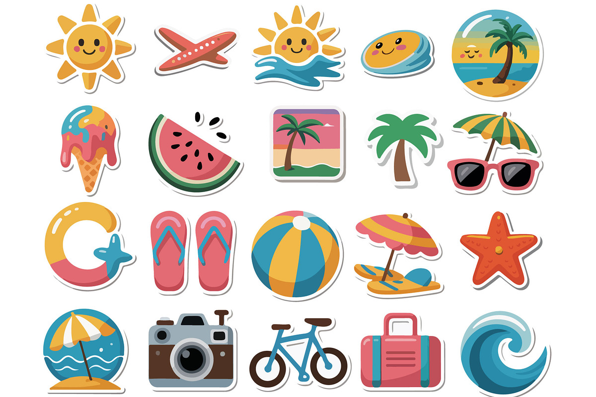 Beach and Travel Sticker preview 2