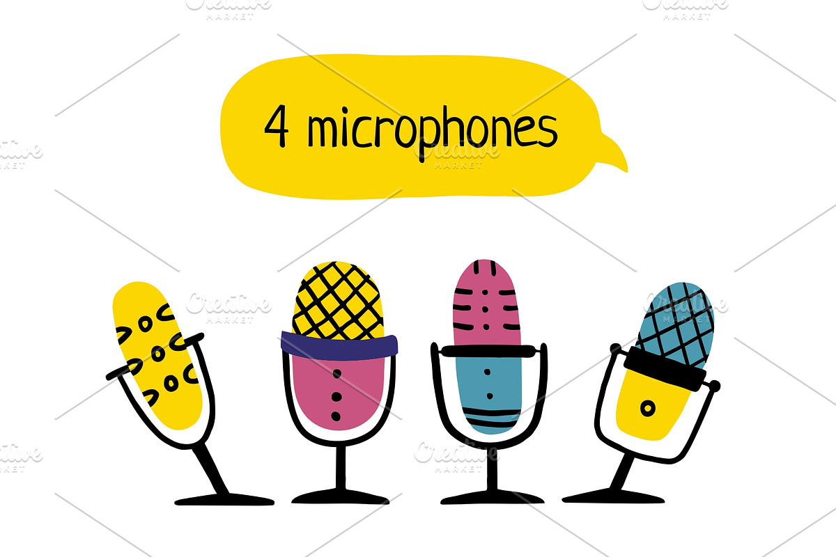 Podcast vector set, an Education Illustration by Kattarina Po (Photo 4 of 10)