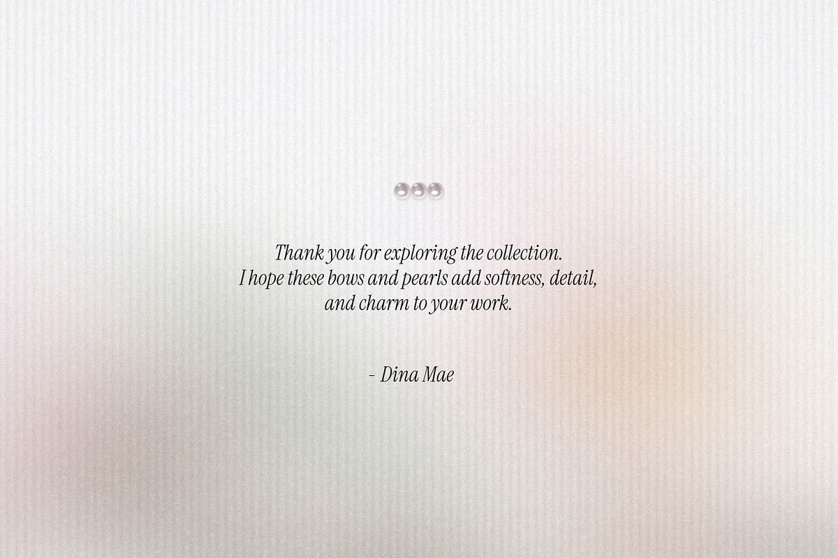 Bows & Pearls Graphic Collection, an Object Graphic by Dina Mae (Photo 12 of 12)