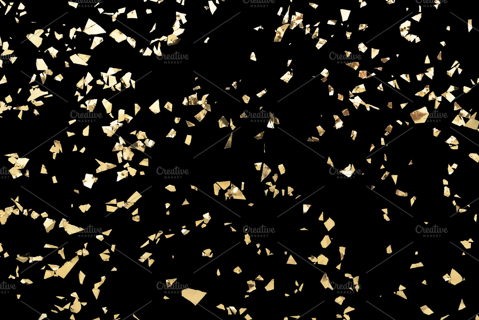 Glitter gold confetti isolated, a Holiday Photo by Julia Manga