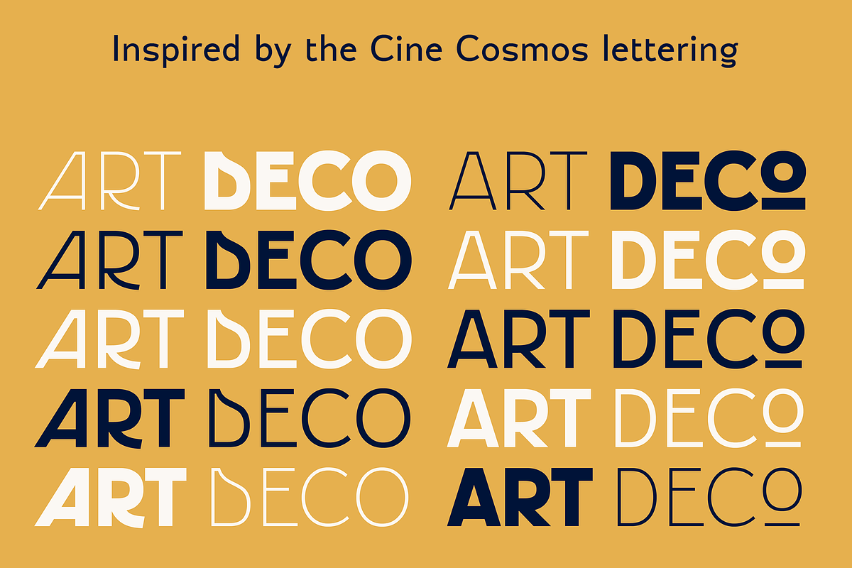 Cosmos Deco, a Sans Serif Font by Sudtipos (Photo 5 of 7)