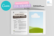 Ice Cream Recipes Cookbook Template, a Magazine Template by DeLaGranSiete (Thumbnail 8 of 9)