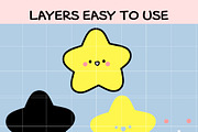 Cute Baby Star SVG Bundle, an Illustration by TheHitShop (Thumbnail 3 of 9)