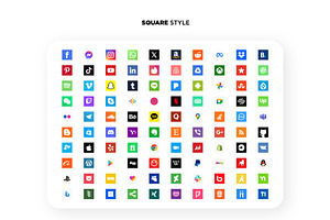 Social Media Icons Set