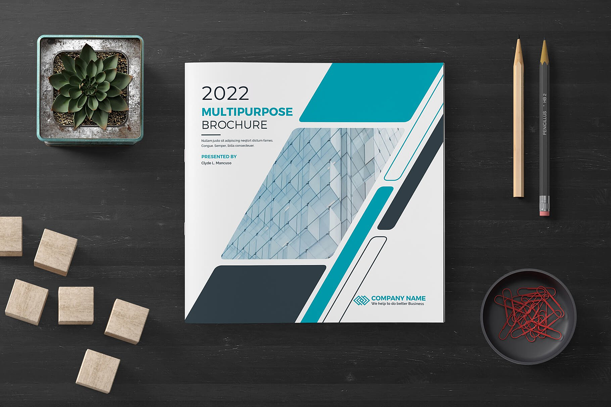 Comapny Profile Square Brochure, a Brochure Template by Divergent Studio (Photo 1 of 9)