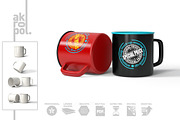 Enamel Mug Mock Up, a Cups & Container Mockup by akropol (Thumbnail 4 of 8)