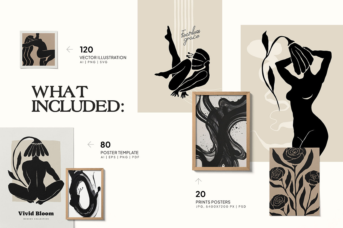 100 | Body Flora Poster Builder, an Object Graphic by KetteCreate (Photo 3 of 20)
