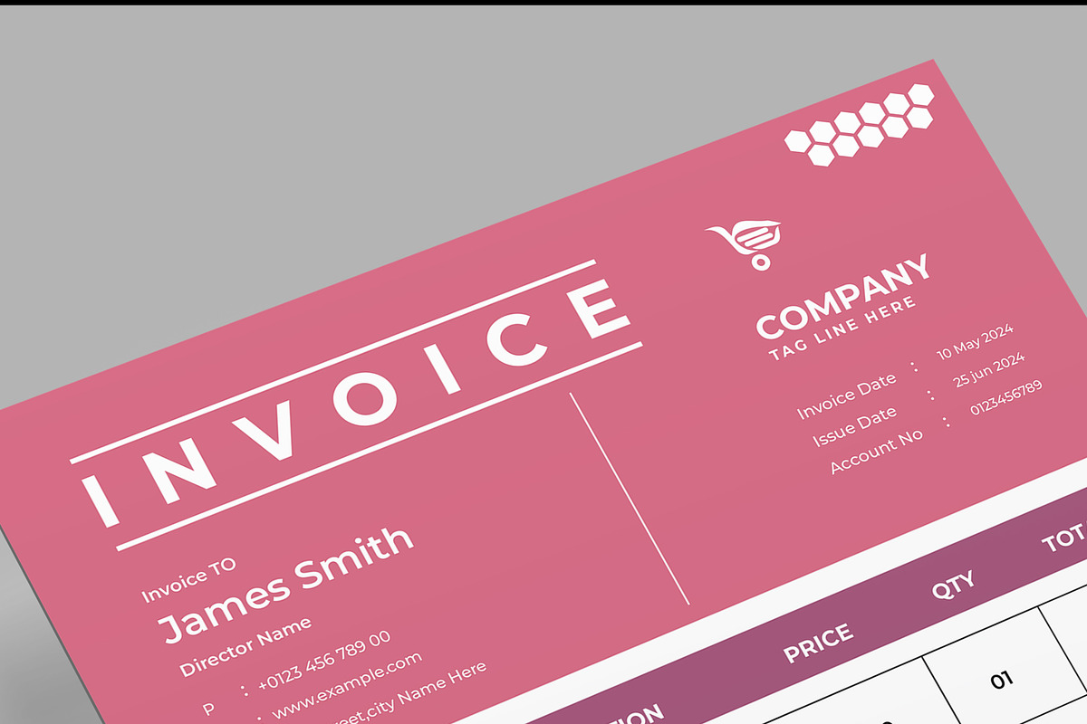 Business Invoice Design, a Flyer Template by MightyDesign (Photo 4 of 8)
