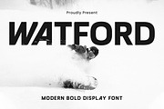 WATFORD - SPORT FONT, a Sans Serif Font by Umitype (Thumbnail 1 of 8)