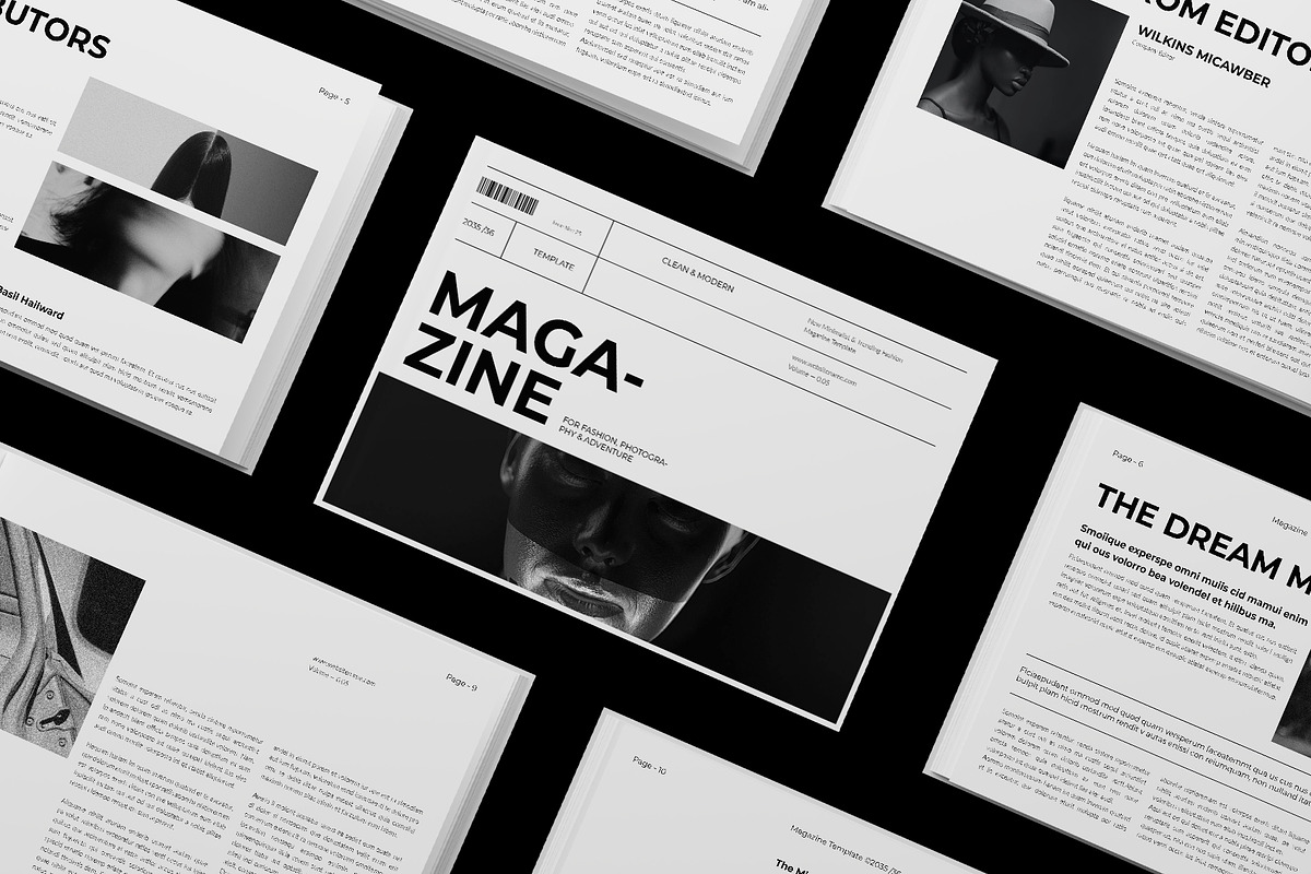 Magazine Template Landscape, a Magazine Template by DesignCrest (Photo 12 of 14)