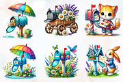 Spring Mailbox Sublimation Clipart, an Illustration by RobertsArt (Thumbnail 6 of 7)