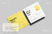 Square Flyer Poster Mockup, an Advertising Mockup by Toasin Studio (Thumbnail 4 of 7)