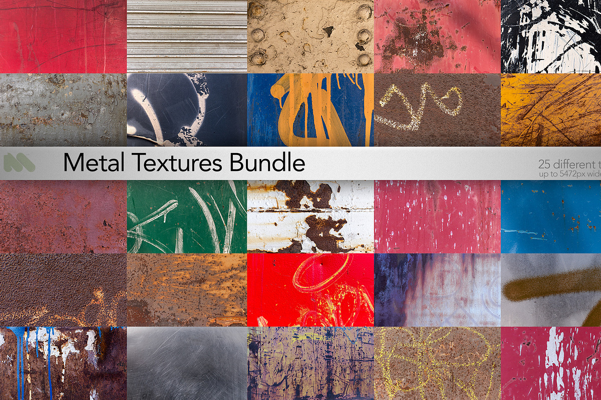25 Texture Bundle of Metal preview 2