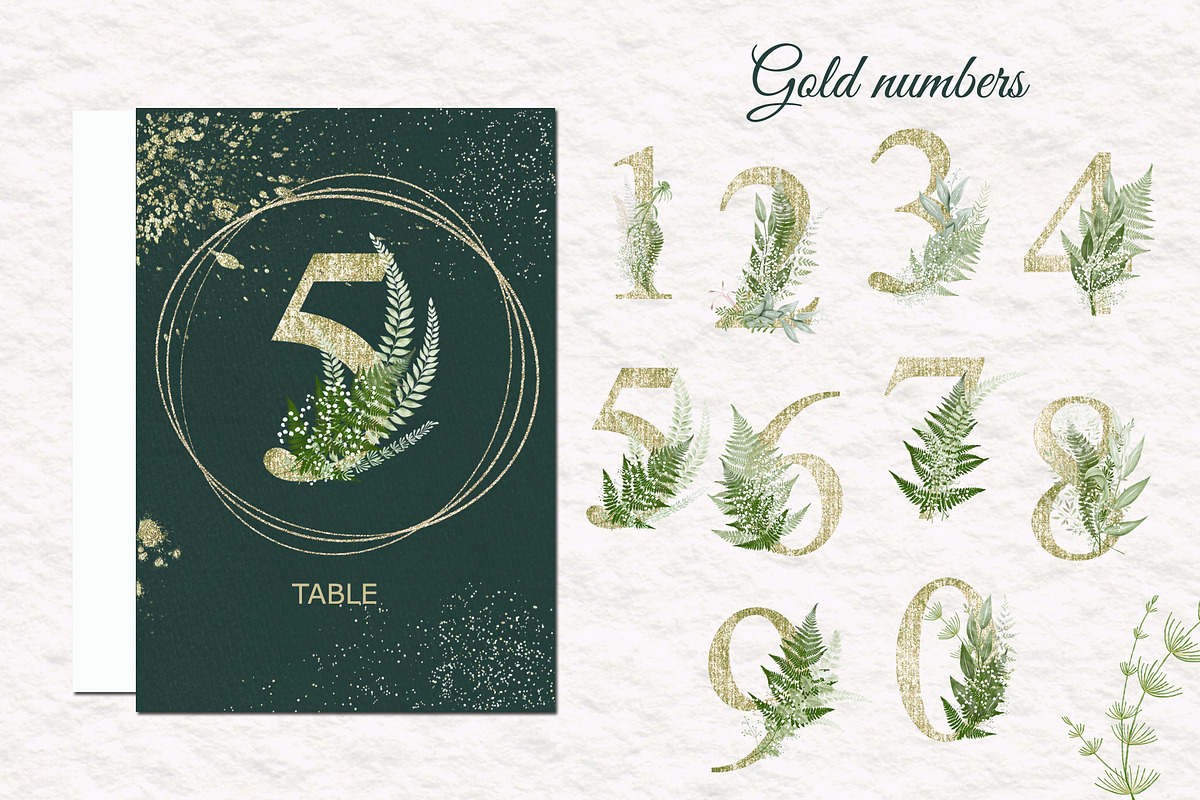 Gold and green, a Decorative Illustration by TatiArti (Photo 8 of 17)
