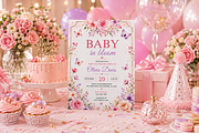 Baby in Bloom Shower Flyer Template, a Flyer Template by S Graphic Studio (Thumbnail 5 of 11)