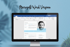 Clean Resume/Cv With MS Word Format
