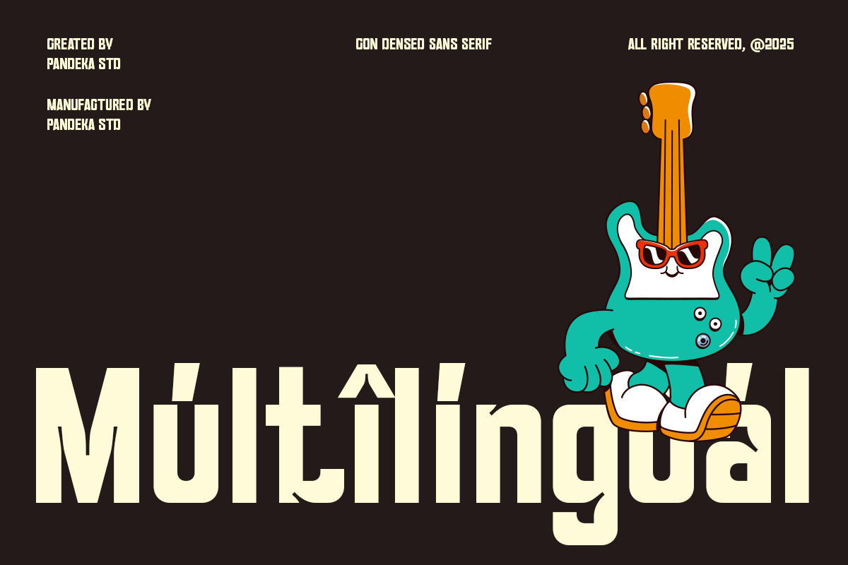 Gumona - Groovy Vintage Sans, a Sans Serif Font by Pandeka Studio (Photo 7 of 9)