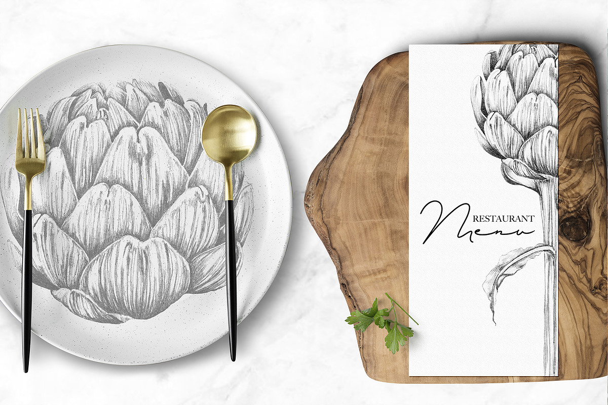 Luxury Sketchy Floral Vintage, a Pattern Graphic by Alisa Fimen Design (Photo 10 of 11)
