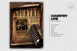 Country Live Flyer Template V5