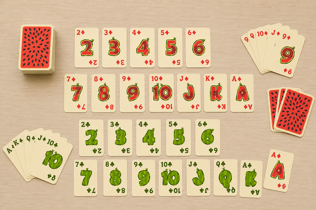2 full sets Watermelon Playing Cards, an Object Graphic by BabySofja (Photo 2 of 5)