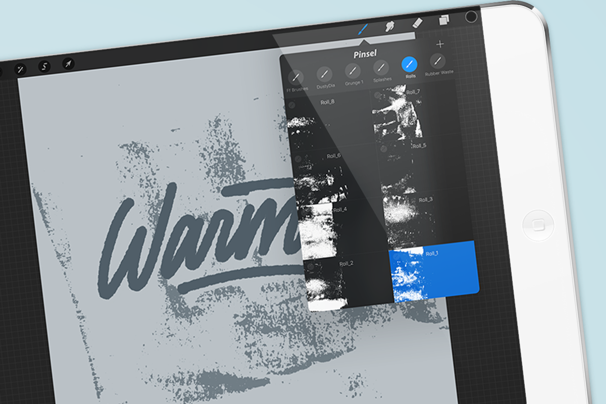 Ink roll textures for procreate app preview 5