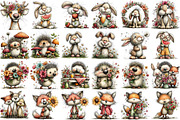 Whimsical Summer Woodland Animal Cli, an Illustration by DreamPrint404 (Thumbnail 3 of 4)