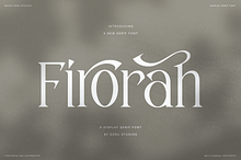 Firorah | Display Serif Font