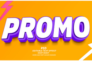 Promo 3d Editable Text Effect