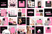 50 Beauty posts - Canva, a Social Media Template by SilverMintDesign (Thumbnail 1 of 5)