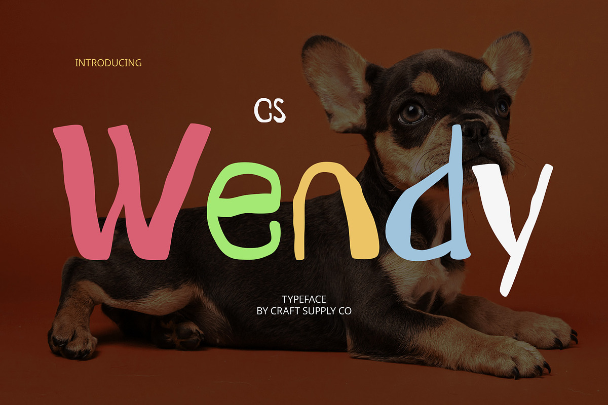 CS Wendy – Etchy Font, a Sans Serif Font by Craft Supply Co. (Photo 1 of 8)