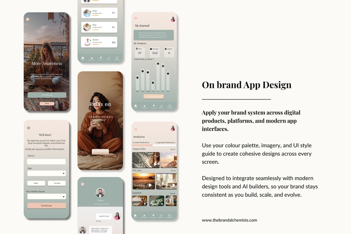 Cosmic Creator Brand System + UI Kit, an UI Kit Template by The Brand Alchemists (Photo 4 of 12)