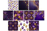 Luxury New Year's Eve Backgrounds, a Background Graphic by NadiaTheronArt (Thumbnail 3 of 5)