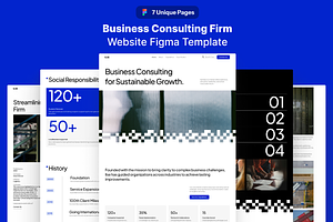 Consulting Firm Figma Template, an UI Kit Template by Rozepaars Design