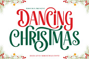 Dancing Christmas Font, a Script Font by Akrinity Digital (Thumbnail 1 of 8)